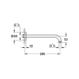 Прихована душова система Grohe Eurosmart New Tempesta 200 UA25183003, Хром - мініатюра 4