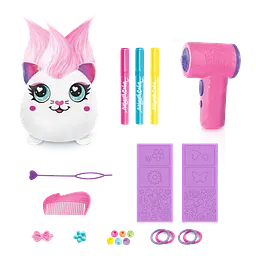 Набір DIY AIRBRUSH PLUSH - Hair'iffic "Зроби зачіску - Серденько" з іграшковим аерографом CanalToys Art.AIR040/2 - мініатюра 2