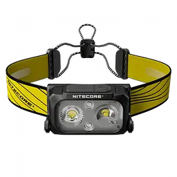 Налобний легкий ліхтарик Nitecore NU25 New 400лм (Чорний з жовтим)