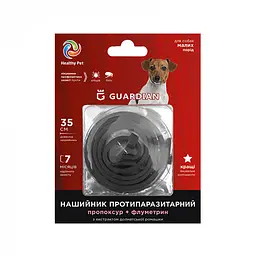 Протипаразитарний нашийник для собак Healthy Pet Guardian чорний 35 см 103062
