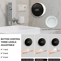 Сенсорний диспенсер настінний дозатор для мила Zhiya Soap Dispenser MYX-W1 White - мініатюра 3