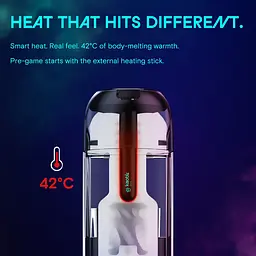 Смарт-мастурбатор Kaotik Labs The Shockwave, режим edging, імітація фрикцій - мініатюра 15