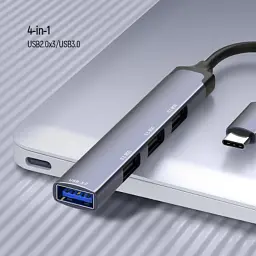 Концентратор ColorWay USB-C 4-в-1 USB2.0х3/USB3.0 (CW-HUB04) - мініатюра 11