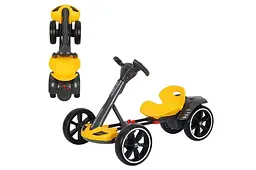 Електромобіль GO KART F1 yellow з пультом, EVA-колеса, 390 Вт