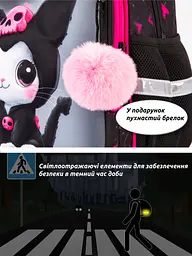 Ортопедичний рюкзак з пеналом та мішком 3 в 1 для дівчинки School Standard 38х30х18 см з Kurumi для молодших класів (Full 170-67) - мініатюра 4