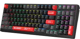 Клавіатура A4Tech S98 Bloody Red RGB Black - мініатюра 2