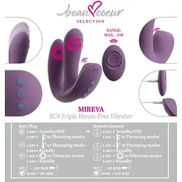 Вібратор Beau coeur Mireva RC Triple - мініатюра 16