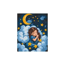 Картина по номерам ArtCraft Спляче янголятко 40х50 см (15589-AC) - мініатюра 2
