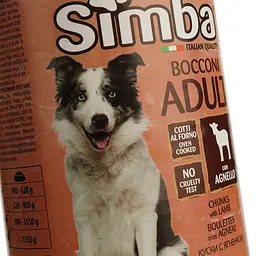 Вологий корм для собак Simba Dog Wet, ягня, 415 г (70009164) - мініатюра 3