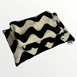 Плед Ecotton For Pets 110х70 дорожній для тварин Zig-Zag чорно-білий (25044) - мініатюра 2