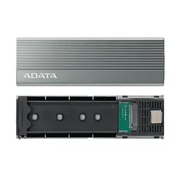 Зовнішня кишеня для накопичувача A-DATA EC680 для SSD M.2 PCIe USB3.2 Gen2 Type-C Gray (EC680-CCGY) - мініатюра 4