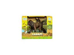 Фігурка KIDS TEAM ANIMALS тварини "Сафарі" Q9899-A81 самка Мандріл з дитиною - мініатюра 2