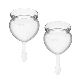 Менструальні чаші Satisfyer Feel Good, Білі