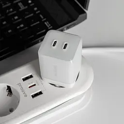 Зарядний пристрій Proove Pure GaN Max 67W (Type-C + Type-C) white (WCPU67022202) - мініатюра 5