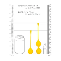 Набір вагінальних кульок Loveline Silicone Kegel Balls Training Set - мініатюра 7