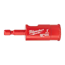 Коронка алмазна Diamond Plus/Max MILWAUKEE, діаметр 20,0мм (1/4'' Hex) (свердління з водою)