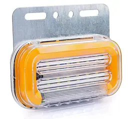 Габаритний вогонь LED для вантажівки 12/24В 110х40 см Функція повороту / Підсвічування номера Жовтий 4 шт. - мініатюра 2