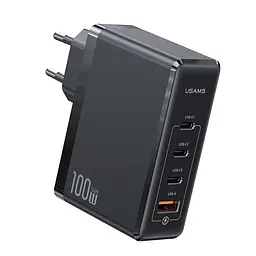 Зарядний пристрій 4 виходи usb адаптер живлення Usams T50 100w