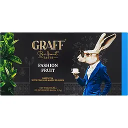 Чай зелений Graff Fashion fruit 30 г (20 шт. х 1.5 г) - мініатюра 7