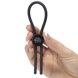 Ерекційне кільце Fifty Shades of Grey Again and Again Adjustable Cock Ring 20 см чорний - мініатюра 2