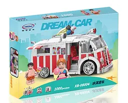 Конструктор MOC Фургон з морозивом, 1000 елементів XINGBAO 35х48х7 см det0006337 - мініатюра 1