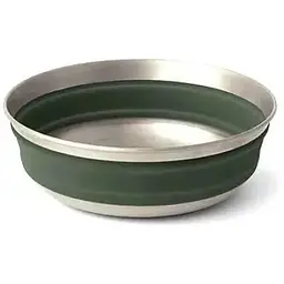 Миска складна Sea To Summit Detour Stainless Steel Collapsible Bowl L Laurel Wreath Green (1033-STS ACK039011-062008)