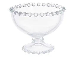 Креманка BONADI на ніжці скляна прозора Bauble 11х9см