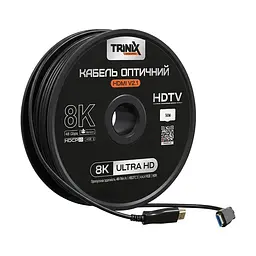 Кабель HDMI V2.1 оптичний 50м Trinix (AOC-HDMI8k-50m) (74-00159) - мініатюра 3