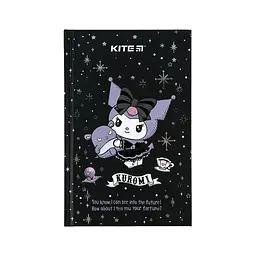 Блокнот Kite А6 Kuromi, тверда обкладинка, 80 аркушів, клітинка (HK24-199-1)