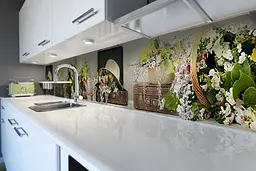 Кухонний фартух Незвичайні квіти вінілова наклейка валізу черевики Коричневий 60х200 см Happy Pocket Z180758 - мініатюра 6