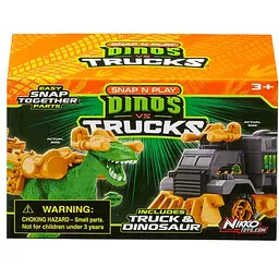 Ігровий набір Road Rippers машинка та динозавр Raptor green (20075) - мініатюра 6