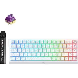 Клавіатура MCHOSE Ace 68 RGB TTC Dragon Lord Magnetic Switch White Topographic (MC-ACE68-32) [161122] - мініатюра 2