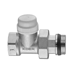 Кран термостатичний Koer "антипротечка" прямий KR.923-Gi - 1" KR5638 - мініатюра 2