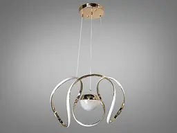 Стельова люстра LED Diasha 1955/1G 1955, 75W, 3025 лм, золото, регульована, для великої кімнати - мініатюра 3