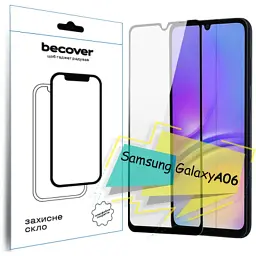 Скло захисне BeCover Samsung Galaxy A06 SM-A065 Black (713240)