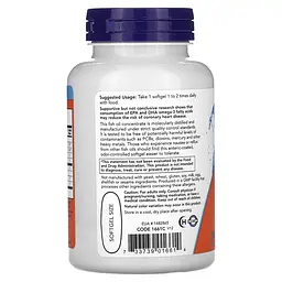 Жирні кислоти NOW Ultra Omega-3, 90 капсул - мініатюра 3