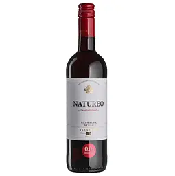 Вино безалкогольне Torres Natureo Garnacha Syrah, червоне, напівсолодке, 0%, 0,75 л (52809)