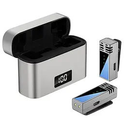 Петличний бездротовий мікрофон Jmary MW-15 Dual-mic Type-C Black Epik teh0029566