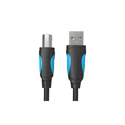Кабель для принтера USB 2.0 AM/BM 1.5m black Vention (VAS-A16-B150) - мініатюра 2