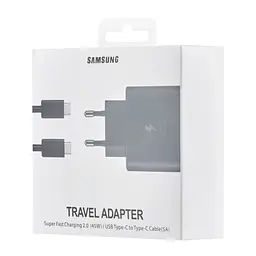 Зарядний пристрій Samsung EP-TA800 HC 25 ватів із кабелем Usb-C Usb-C чорний - мініатюра 7