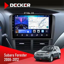 Штатна магнітола Subaru Forester 2008-2012 Decker D9-006 4x64, 4G Decker (НФ-00003837)