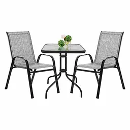 Комплект садових меблів 4Points Set Grado-2 з квадратним столом 60х60х70см
