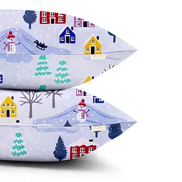 Набір наволочок фланель на подушку 50х70 SNOWMAN COSAS (4822052373255)
