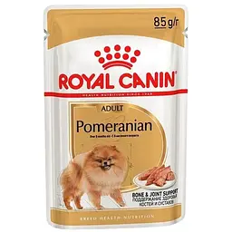 Набір: Вологий корм для дорослих собак породи Померанський шпіц Royal Canin Pomeranian Loaf 1.02 кг (12 шт. х 85 г) - мініатюра 2