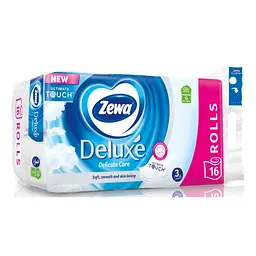 Туалетний папір Zewa Deluxe білий 3 шари 16 рулонів (7322540313321) - мініатюра 3