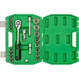 Набір торцевих головок із тріскачкою Intertool ET-6021SP 21шт [98818] - мініатюра 2