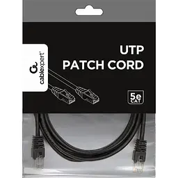 Патч-корд Cablexpert UTP CAT5e 3м Black (PP12-3M/BK) [67349] - мініатюра 3