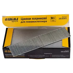 Цвяхи Sigma планкові 30x1.25x1мм для пневмостеплера 5000шт (2818301)