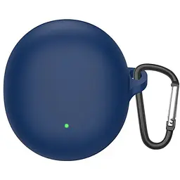 Чохол-накладка DK для Oppo Enco R2 Silicone Candy Friendly з карабіном (016054) (dark blue)