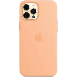 Чохол Silicone Case with MagSafe для iPhone 12 Pro Max (Cantaloupe) AAA [57149] - мініатюра 4